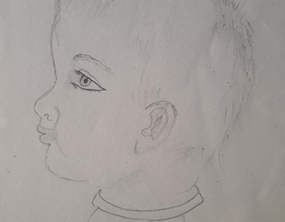 hand draw baby photo