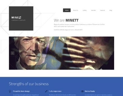 MINETT, Drupal 7 Premium Responsive Creative Theme