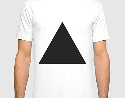 Black Triangle T-Shirt Design