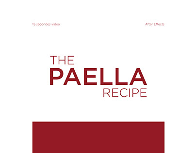 The paella recipe
