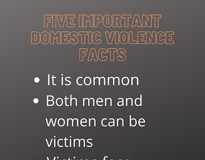 Five Important Facts About Domestic Violence