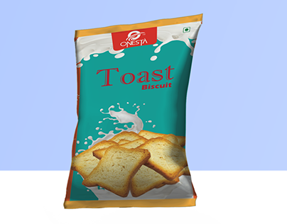 Toast Biscuit Packet Design
