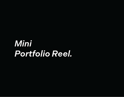 Mini Portfolio Reel