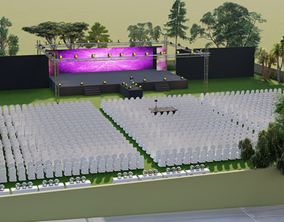 3D Theme Event Stage Design