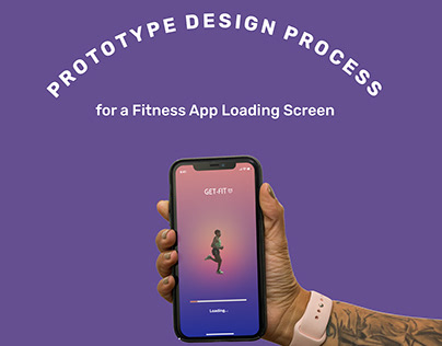 GET-FIT fitness app loading screen animation