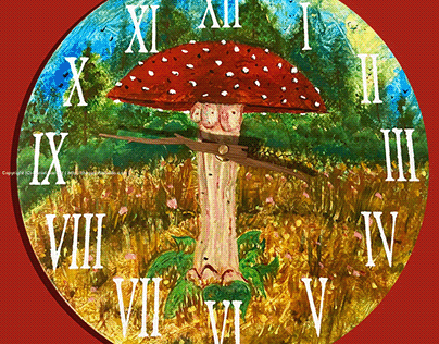 Fly Agaric Mushroom Clock