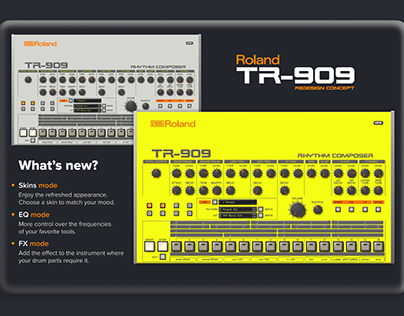 Redesign of Roland TR-909 plugin