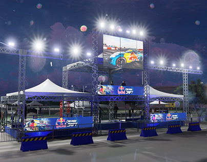 Red Bull Carpark Drift 2023 JAMAICA | 3D layout