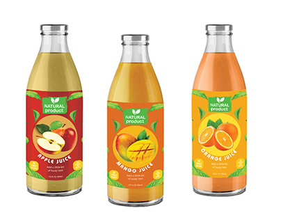 Juice label & Packaging Design