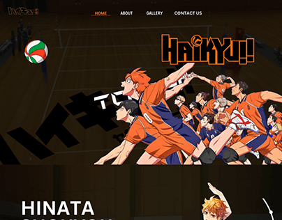 Anime Website (Haikyuu)