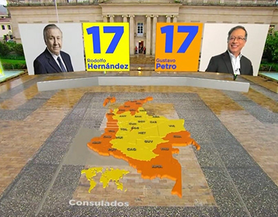 Mapa Elecciones Presidenciales Colombia 2022