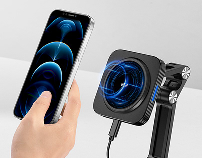 HaloLock Magnetic Wireless Charging Stand
