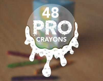 Artist Series Crayon Box Design "PRO CRAYONS"