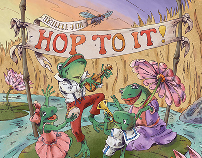 Ukulele Jim "Hop To It!" - Album Art