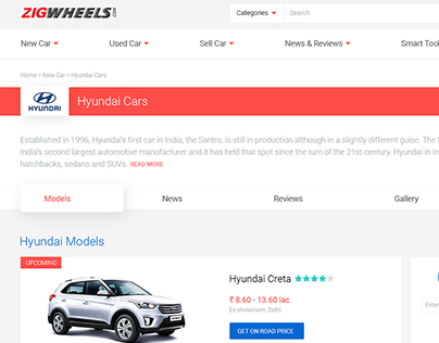Zigwheels - Car Make & Model Page