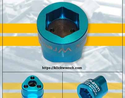 Klick Wrench Socket 24mm Blue 25Nm