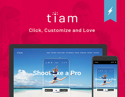App one page - Tiam Multipurpose WordPress theme