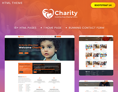 Charity : Crowd fund, Non Profit Website Template