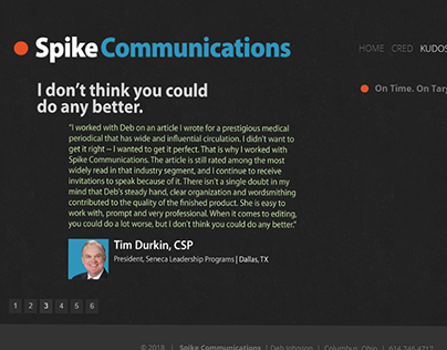 Website for Spike Communications