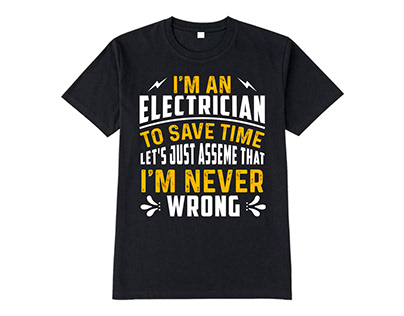 Electrician T-shirt design