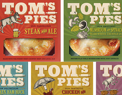 TOM'S PIES - 2015 Packaging