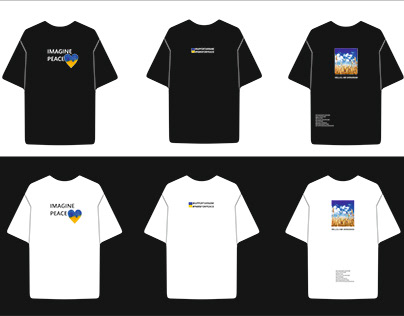 Project t-shirts for supporting Ukraine