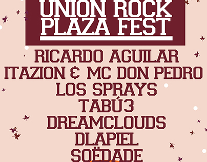 Flyer - Unión Rock Plaza Fest