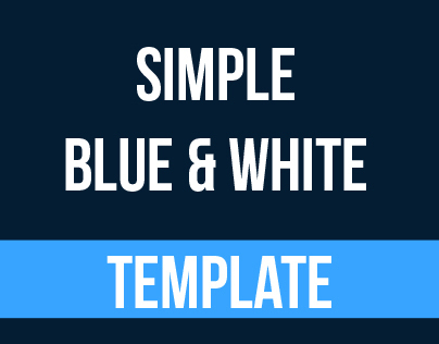 Simple Blue & White | Power Point Presentation