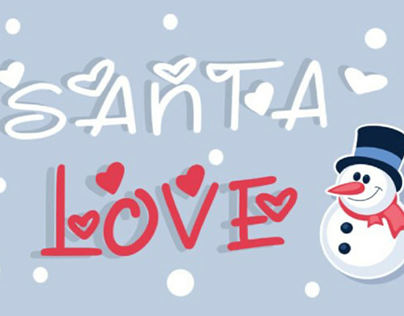 Santa love font