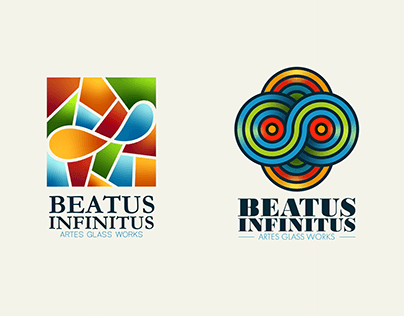 Beatus Infinitus - Stained Glass Business Logo & Brand