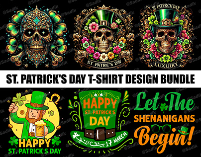 St Patricks Day T-shirt Design Bundle