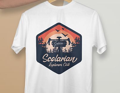 Biking Mountain T-shirt Design
