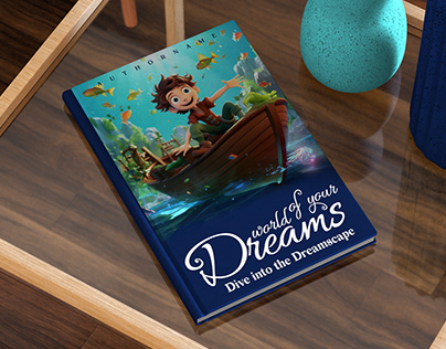 Children's book cover design and illustration lettering