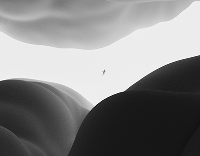 Abstract Renders Monochrome
