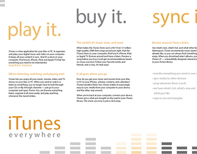 Apple iTunes brochure