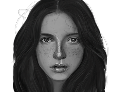 girl with freckles