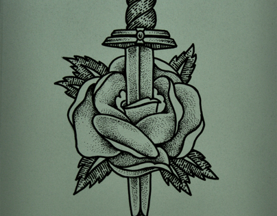 Flower Dagger Tattoo | Behance