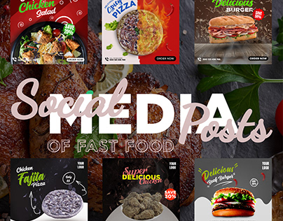Social media poster For Fast Food