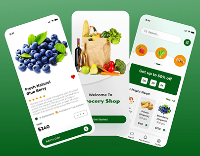 Grocey Store Mobile App Design