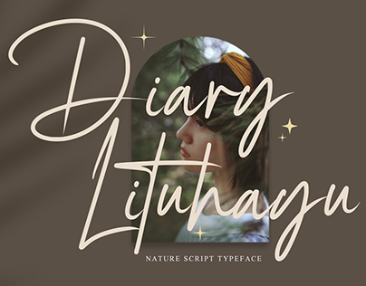 Diary Lituhayu - Nature Script Typeface