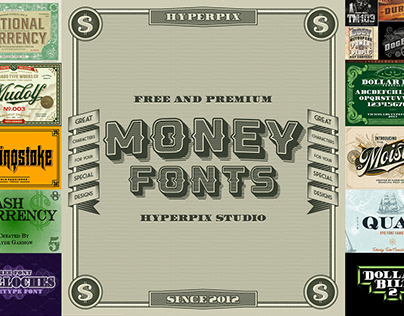 Best Free and Premium Money Fonts