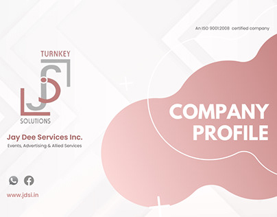 Company profile design (for Jay Dee Services)