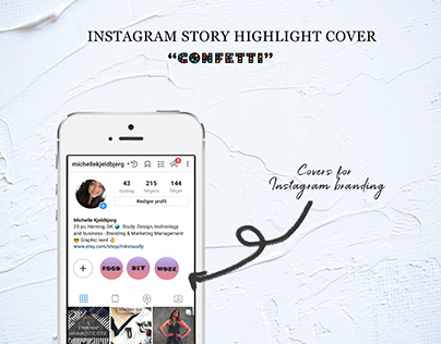 Instagram highlight cover: "Confetti"