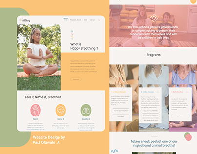 WIX website for Happy Breathing