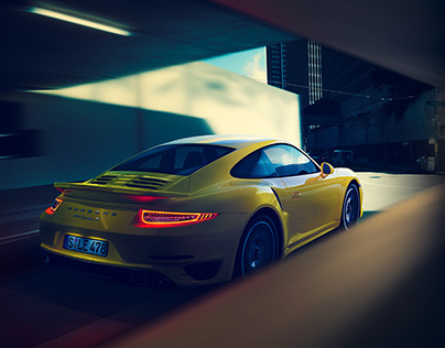 Porsche 911 Turbo S - CGI | Yellow not mellow...