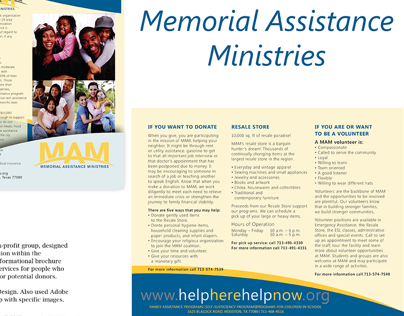 Brochure Design - Memorial Assistance Ministries