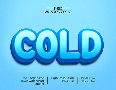 PSD 3D Text Effect with Smart Object