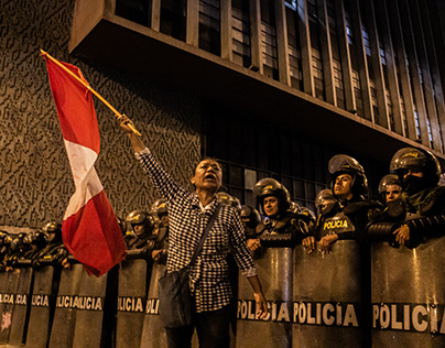 Demonstrations against peruvian government