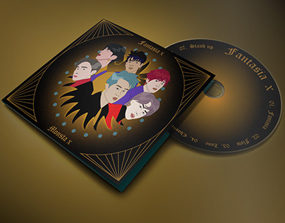 CD cover design for the album Fantasia x by Monsta x