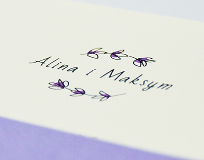 Alina and Maksym Wedding Invitation